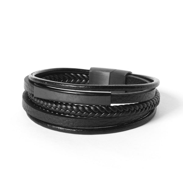 Pulseira de Couro Merlino Pulseira de Couro LUHEM Acessórios Masculinos   