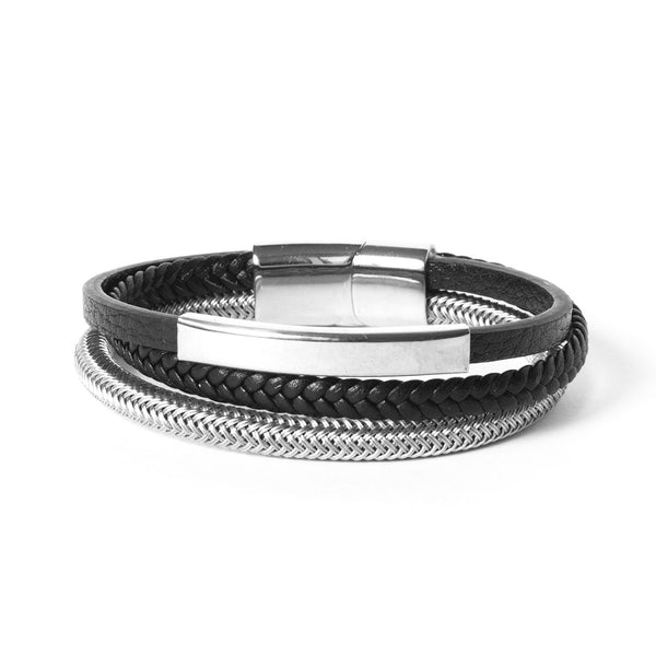 Pulseira de Couro Delegate Pulseira de Couro LUHEM Acessórios Masculinos   